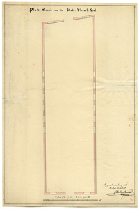 39982 Plattegrond van het Grote Vleeshuis (Voorstraat 19) te Utrecht.